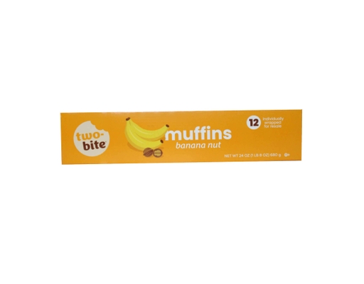 Two-Bite Banana Nut Individually Wrapped Muffins, 12 count