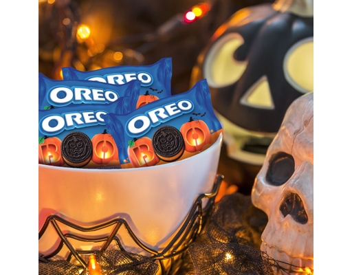Oreo Fall Treats Orange Creme Sandwich Cookies, 40 pack