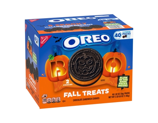 Oreo Fall Treats Orange Creme Sandwich Cookies, 40 pack