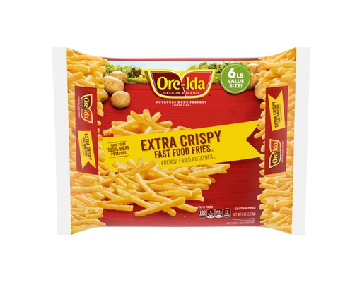 Ore-Ida Extra Crispy Fast Food French Fries, 6 lbs.