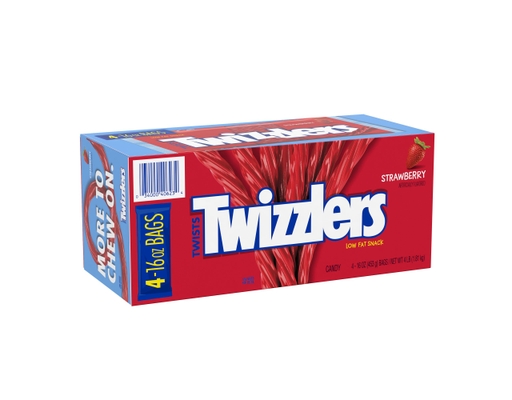 Twizzlers Twists Strawberry Chewy Candy Bags, 16 oz., 4 pack