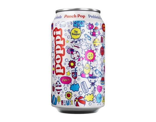 poppi Prebiotic Soda Punch Pop 12 fl. oz., 15 pack