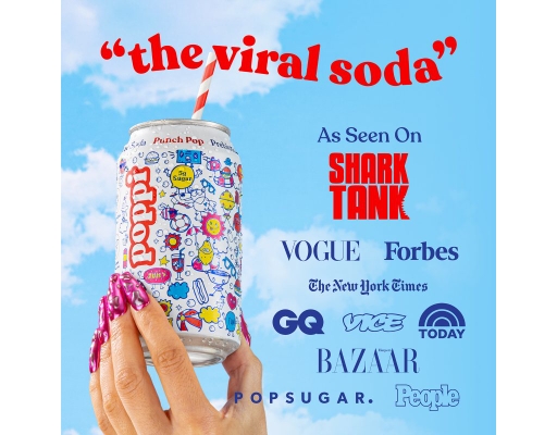 poppi Prebiotic Soda Punch Pop 12 fl. oz., 15 pack