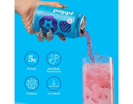 Poppi Prebiotic Soda Tastemakers Variety 12 fl. oz., 15 pack