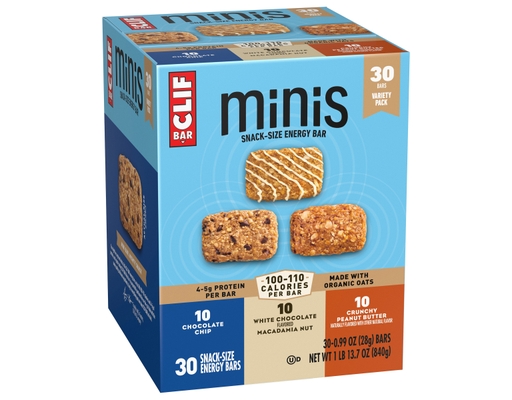 Clif Bar Minis Variety Pack, 30 bars, 1 oz
