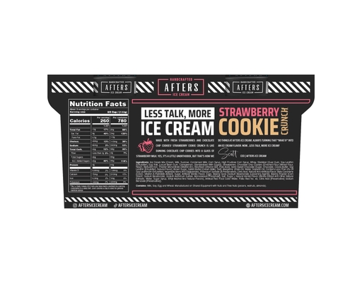 Afters Strawberry Cookie Crunch Ice Cream Pints, 2 count, 16 ounce