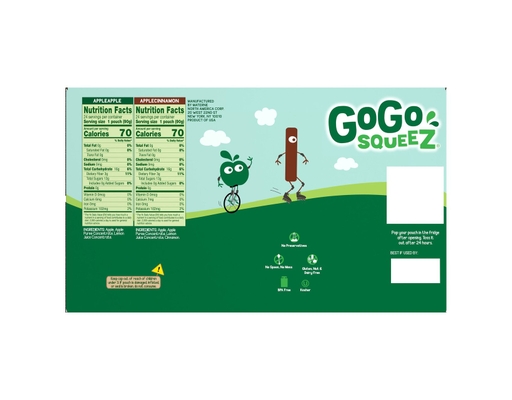 GoGo SqueeZ Applesauce Variety 48 count, 3.2 ounce pouches