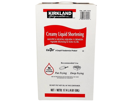 Kirkland Signature Creamy Liquid Fry Shortening, 35 Pounds