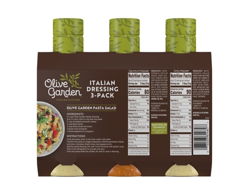 Olive Garden Italian Dressing Variety, 3 count 20 oz