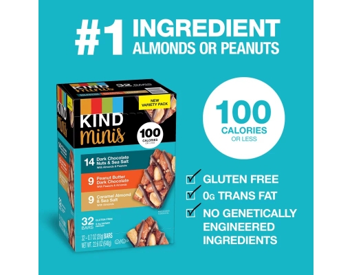 Kind Minis Bars Variety Pack 0.7 oz (32-pk)