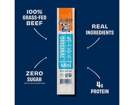 Original Mini Beef Sticks, 0.5 oz, 24 pk. Country Archer image 2