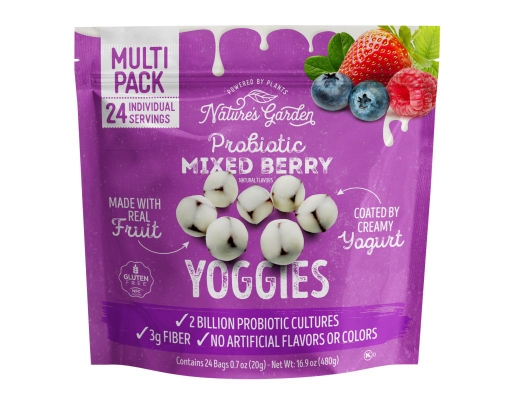Nature's Garden Probiotic Mixed Berry Yoggies, 0.7 oz, 24 pk.