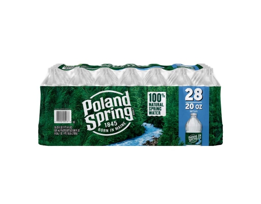 Poland Spring 100% Natural Spring Water Bottles – 20 fl oz