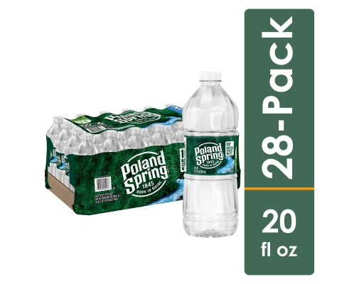 Poland Spring 100% Natural Spring Water Bottles – 20 fl oz
