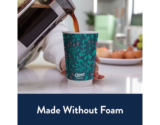 Chinet Comfort Cup Hot Cups & Lids - 16 oz - 70 ct