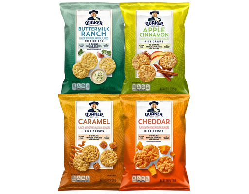 Quaker Rice Crisps, Variety Pack, 36 count