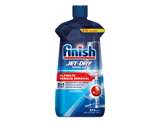 Finish Jet-Dry Ultimate Residue Removal Rinse Aid, 38 fl oz