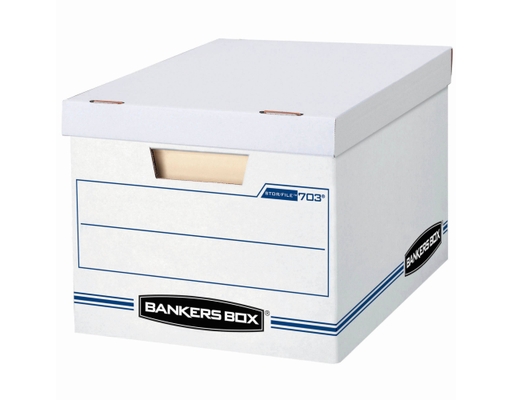 File/Store Record Storage Boxes, 10 pack, White Bankers Box image 0