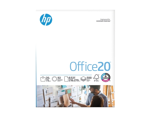 White Office Copy Paper, 92 Brightness, 20 lbs., 1500 sheets HP image 0
