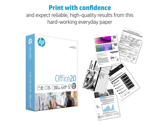 White Office Copy Paper, 92 Brightness, 20 lbs., 1500 sheets HP image 5
