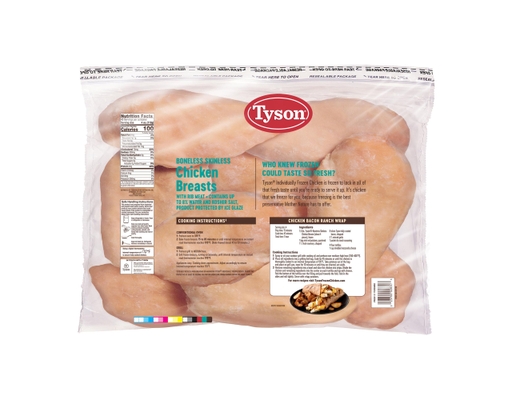 Boneless Skinless Chicken Breast, 10 lbs. Tyson image 1