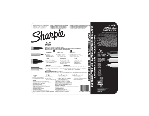 Sharpie Assorted Tip Permanent Markers, 21 count