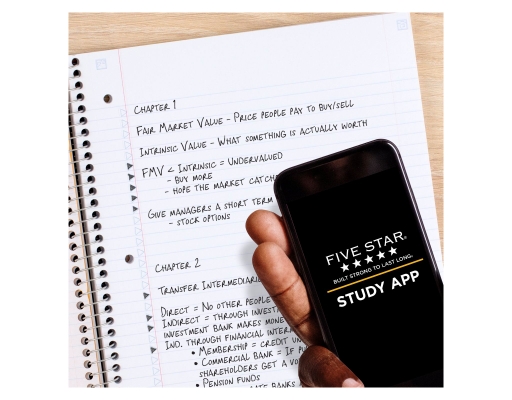Wirebound Notebook Plus Study App, College Ruled, 2 pack Five Star image 1