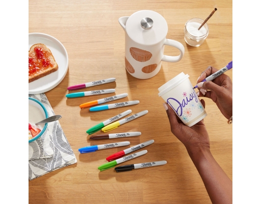 Sharpie Permanent Markers, Assorted Tips and Colors, 21 count