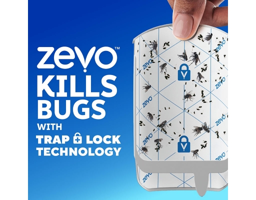Zevo Flying Insect Trap Full Size - 2 Plug In Devices and 6 Refill ...
