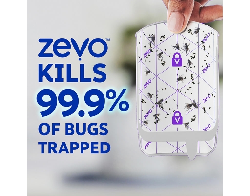 Zevo Flying Insect Trap Full Size - 2 Plug In Devices and 6 Refill ...