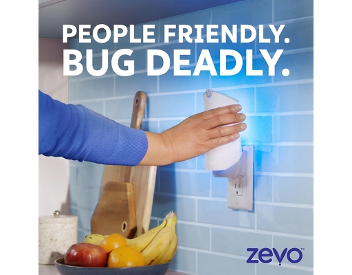 Zevo Flying Insect Trap Full Size - 2 Plug In Devices and 6 Refill ...