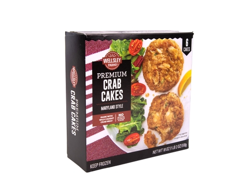Premium Crab Cakes, 3 oz., 6 count Wellsley Farms image 1