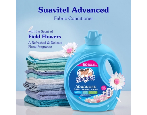Advanced 3-in-1 Fabric Care - Field Flowers, 280 loads/160 oz. Suavitel image 4