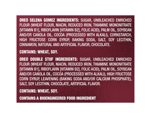 Selena Gomez & Oreo Double Stuf Cookies Variety Pack, 1.02