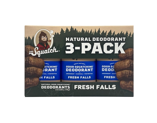 Natural Deodorant, Fresh Falls Pack, 3 pack, 2.65 oz. Dr. Squatch image 0