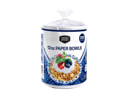 Paper Bowls, 12 oz., 200 count. Berkley Jensen image 0