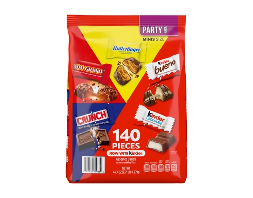 Crunch, 100 Grand, Kinder & More Variety Candy, 140 count Butterfinger image 0