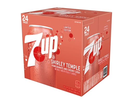 7Up Shirley Temple Pomegranate and Cherry Flavored Soda, 12 fl. oz., 24 ...