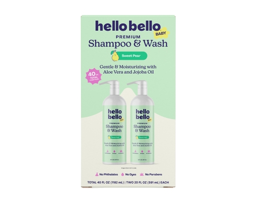 Baby Shampoo & Wash - Sweet Pear, 20 oz., 2 pack Hello Bello image 0