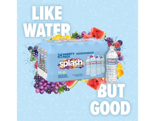 Splash Refresher Water Bevarages Variety Pack, 16.9 oz., 24 pack
