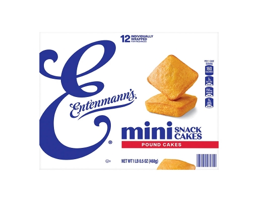 Pound Mini Snack Cakes, 12 count, 1.38 oz. Entenmann's image 0