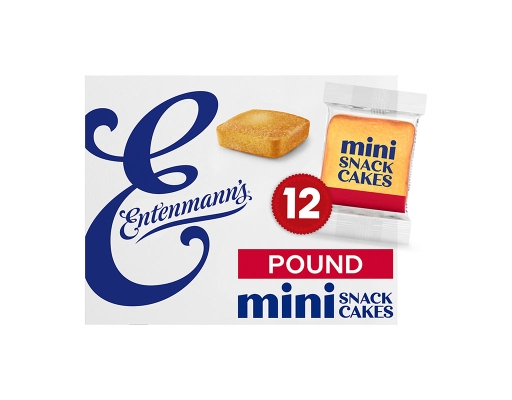 Pound Mini Snack Cakes, 12 count, 1.38 oz. Entenmann's image 4
