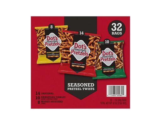 Pretzels Snack Variety Pack, Snack Packs, 32 pack. Dot's image 0