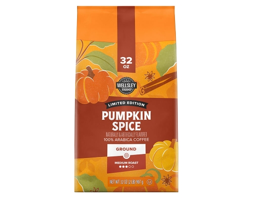 Pumpkin Spice Ground Coffee, 32 oz. Wellsley Farms image 0