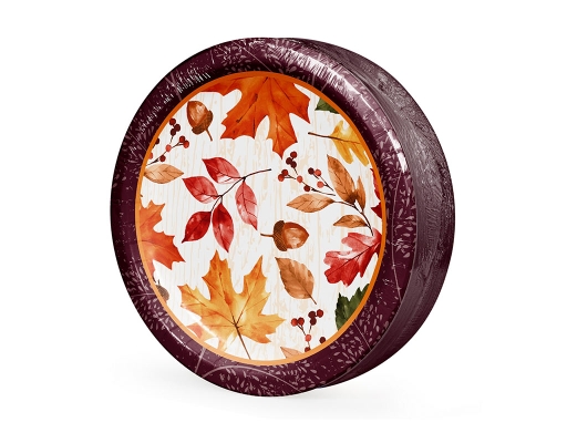 Fall 7" Dessert Plate, 100 count. Artstyle image 2