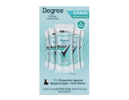UltraClear Black + White Pure Rain Antiperspirant Deodorant, 5 pack, 2.6 oz. Degree image 0