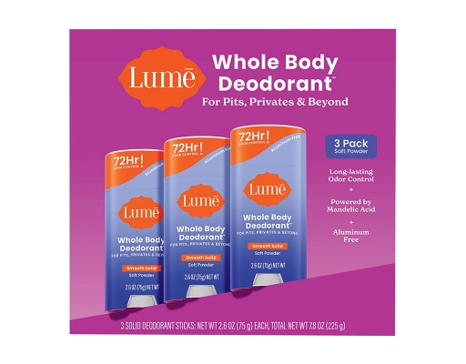 Soft Powder Solid Stick Deodorant, 3 pack. Lume image 0