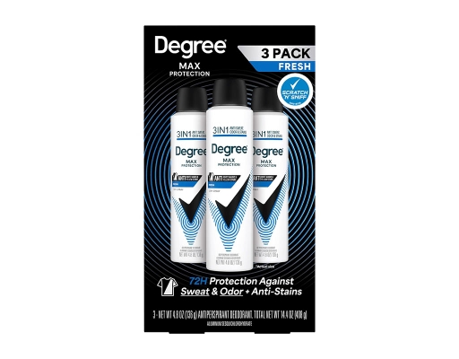Men UltraClear Black + White Fresh Antiperspirant Dry Deodorant Spray, 3 pack, 4.8 oz. each Degree image 0