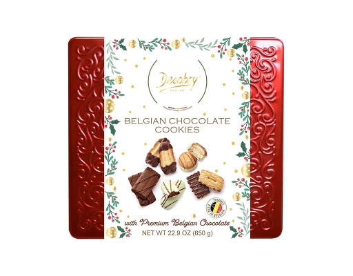 Belgian Chocolate Cookie Assortment, 12 Luxury Cookies, 22.9 oz. Desobry image 0