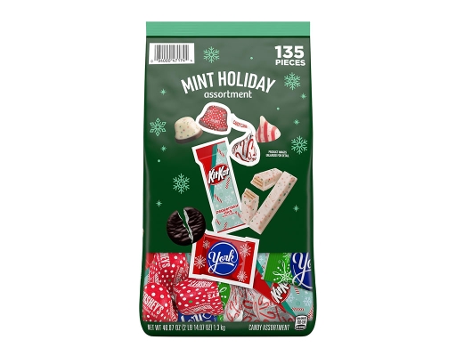 Kit Kat, and York Peppermint Patties Christmas Candy Bulk Bag, 135 count. Hersheys image 1